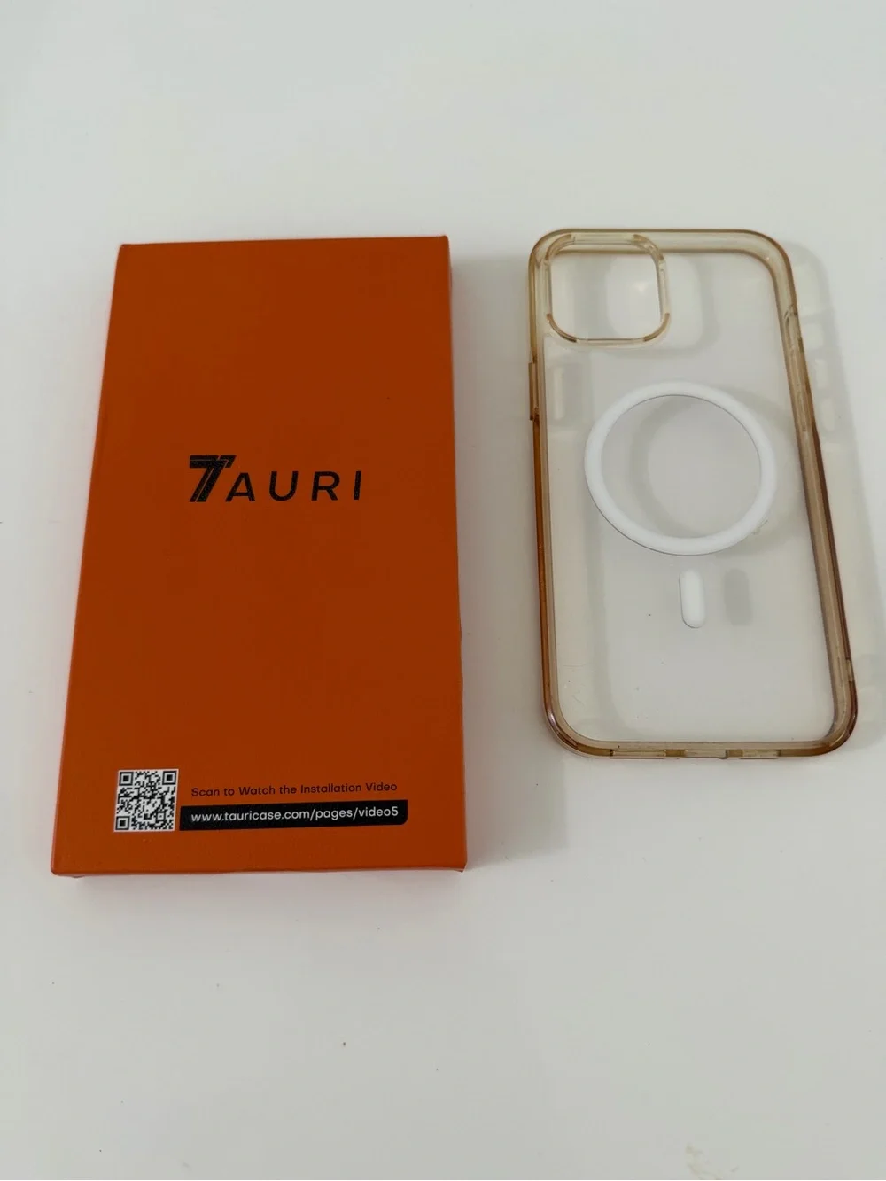 Clear Phone Case with MagSafe Ring and 2 Screen Protectors - Transparent